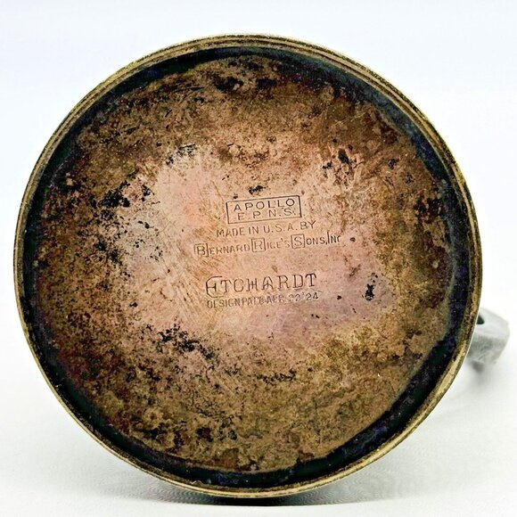 Apollo Etchardt Oil Lamp Bernard Rices Sons Inc Antique 1924 Made USA - Picture 6 of 10